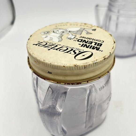 Osterizer Plastic Jar Liquifier Blender Mini-Blend Container Blend and Store Vtg - Picture 2 of 9